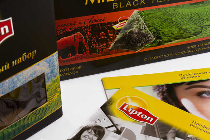 Полиграфическая продукция для Lipton