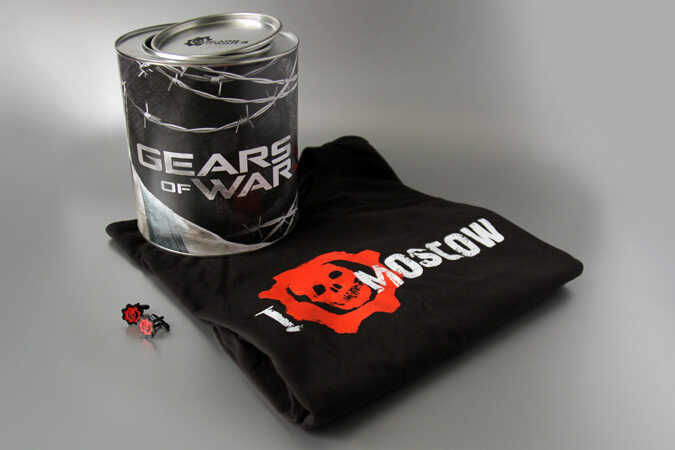 Креативные сувениры с логотипом к выходу игры Gears of war