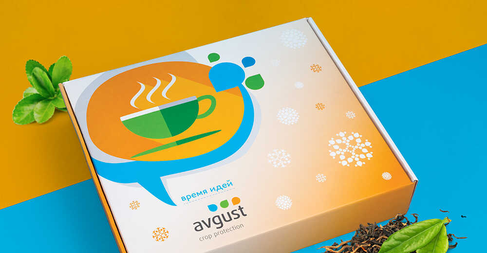 Креативные бизнес-подарки для компании Avgust