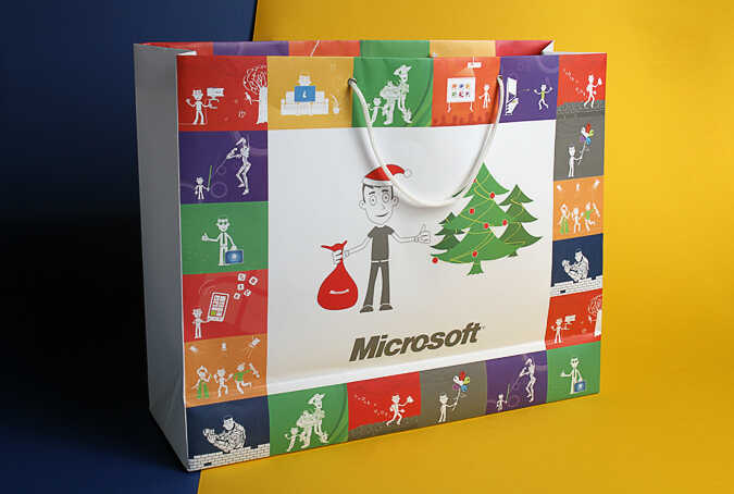 Креативная сувенирная продукция для Microsoft