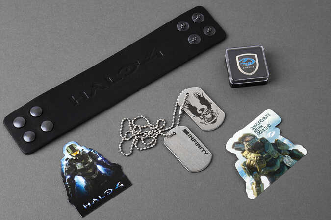 Рекламно-сувенирная продукция к выходу игры Halo 4 для Microsoft