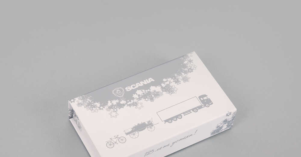 Бизнес-сувенир с логотипом для партнеров компании Scania