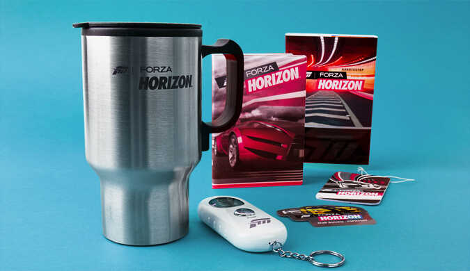 Рекламно-сувенирная продукция к выходу игры Forza