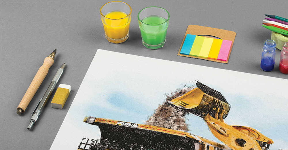 Корпоративные календари для компании Caterpillar