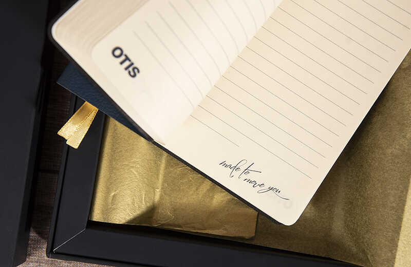 Пример корпоративного подарка OTIS на Новый год