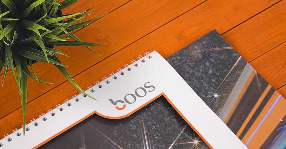 Квартальный календарь для компании Boos lighting group