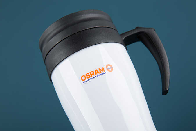 Новогодние бизнес-сувениры с логотипом для компании Osram