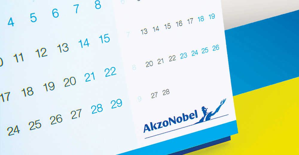 Корпоративные календари для компании AkzoNobel