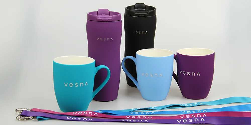 Корпоративный мерч компании Vesna