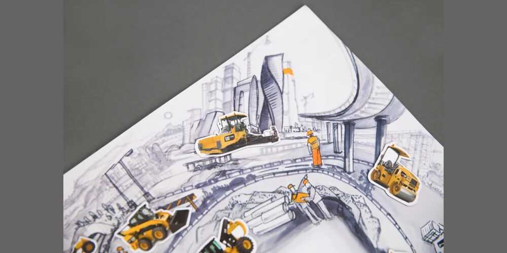 Полиграфия на заказ для партнеров компании Caterpillar