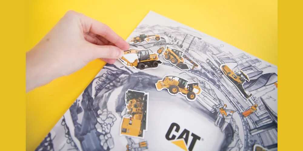 Полиграфия на заказ для партнеров компании Caterpillar