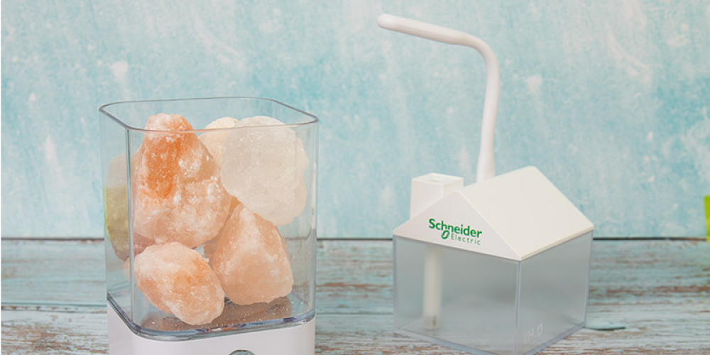 Брендированные увлажнитель и ночник Schneider Electric (Systeme Electric)