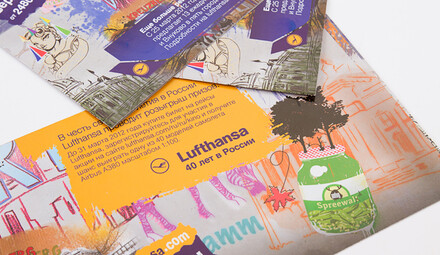Полиграфическая продукция для Lufthansa