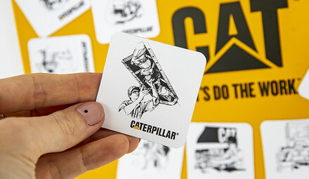 Квартальный календарь Caterpillar с магнитами