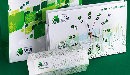 Креативная сувенирная продукция для партнеров компании UCS