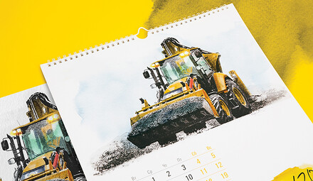 Корпоративные календари для компании Caterpillar