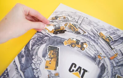 Полиграфия на заказ для партнеров компании Caterpillar