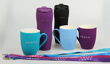 Корпоративный мерч компании Vesna