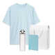 Набор с одеждой Раст (Rust) (футболка, бутылка, блокнот, ручка), голубой, XL/2XL БЕЛ ГОЛУБОЙ