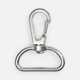 Застежка-карабин Snap Hook, L, серебристая (хром)