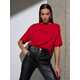Футболка Oversize Premium, красная, размер S