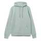 Толстовка с капюшоном унисекс Hoodie, серо-зеленая, размер XS