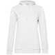 Толстовка с капюшоном женская Hoodie, белая, размер XS
