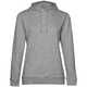 Толстовка с капюшоном женская Hoodie, серый меланж, размер XS