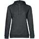 Толстовка с капюшоном женская Hoodie, серый меланж (антрацит), размер XS