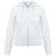 Толстовка женская Hooded Full Zip белая, размер XS