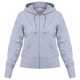 Толстовка женская Hooded Full Zip серый меланж, размер XXL