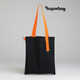 Шоппер Superbag black (чёрный с оранжевым)