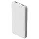 Внешний аккумулятор Polus, 10000 Mah, софт-тач покрытие, белый