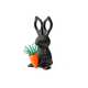 Ножницы и магнит со скрепками Bunny, чёрные