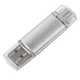 USB flash-карта ASSORTI OTG Type-C (16Гб) серебрист
