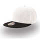 Бейсболка SNAP BACK, 6 клиньев, пластиковая застежка белый, черн