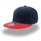 Бейсболка SNAP BACK, 6 клиньев, пластиковая застежка синий, красн
