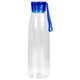 Бутылка для воды FLOW с цветной крышкой, 650 мл прозрачный, син