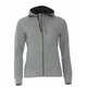 Толстовка женская CLASSIC HOODY FULL ZIP 300 серый меланж