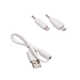 Кабель 2-в-1 (microUSB, Lightning) бел