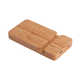 Беспроводное (10W) зарядное устройство "Bamboo Power" 5000 mAh с подставкой под смартфон, бамбук бежев