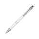 Алюминиевая шариковая кнопочная ручка Moneta, синие чернила, белый