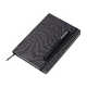 Набор блокнот А5 с магнитным держателем для ручки и подставкой для телефона и металлической шариковой ручкой "NotaBene", черный