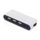 USB-хаб «Hubix» с коннектором 2-в-1 USB-C и USB-A, 2.0, белый