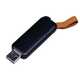 USB-флешка промо на 32 Гб прямоугольной формы, выдвижной механизм, черный