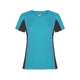 Футболка "Shanghai" женская, бирюзовый/графитовый