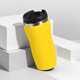 Термокружка "Double wall mug C1", soft touch, 350 мл, желтый