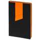 Ежедневник недатированный 15х21 см Bookmark (Soft Touch чёрный + Nice Touch оранжевый)