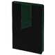 Ежедневник недатированный 15х21 см Bookmark (Soft Touch чёрный + Nice Touch зелёный)