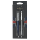 Parker набор подарочный Jotter London - шар. ручка Blue + гел. ручка Stainless Steel, M, блистер